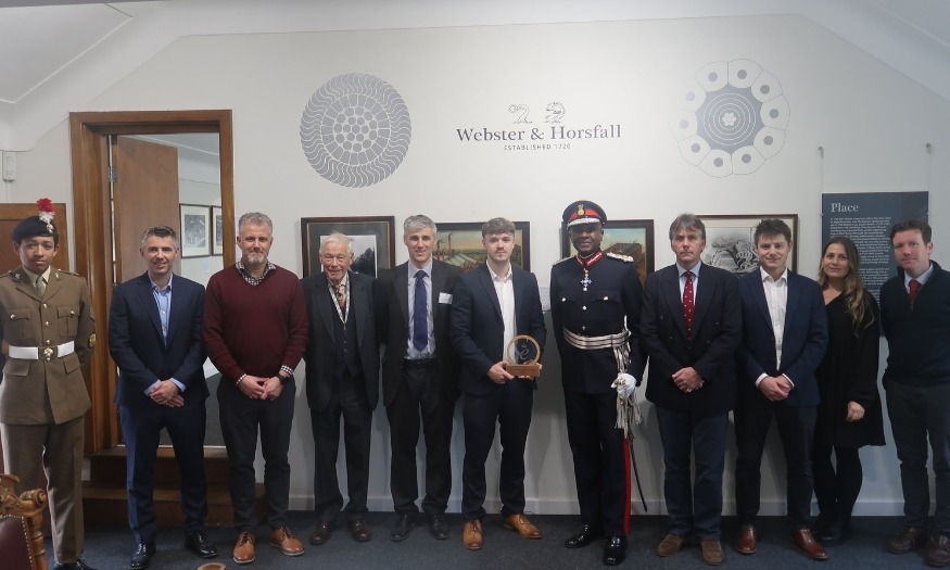 Webster and Horsfall receive King's Award for Enterprise in Sustainable Development category.