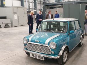 Left to right: Michael Fabrican, Professor Martin Freer, Dr David Boardman and Samuel King. 